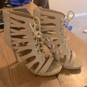 High heels, platform sandals